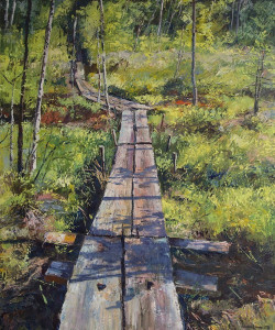 “Oikealla polulla” / “On the right path”, 120x100 cm, Oil on canvas, 2018, 3600 €, SOLD