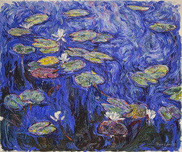 Johanna Lumme, 'Sininen paluu', 100x120 cm, Öljy ja akryyli kankaalle, 3700€, MYYTY