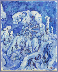14.  ‘Keuhkot’ / ‘The Lungs’ , Johanna Lumme, 65x81 cm, Öljy- ja akryyli kankaalle, 2022, 1700 €